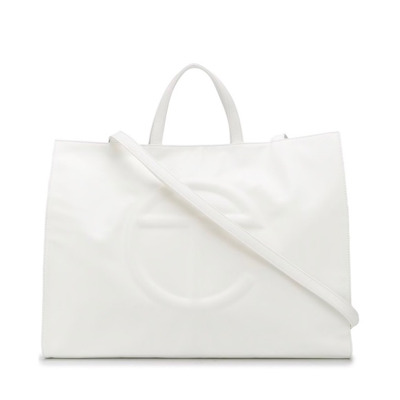 Telfar white large shopping bag tote NWT - Picture 2 of 2